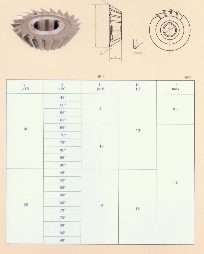 KM Doubleangle milling cutter