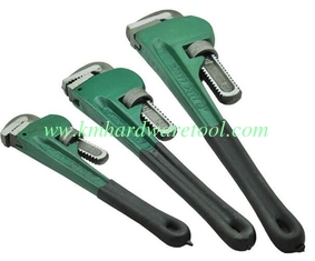 China KM heavy duty American type dipped handle pipe wrench supplier
