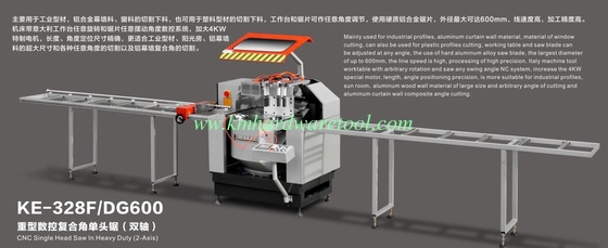 Free Shipping KE328 F/DG 600 CNC Single Head Saw In Heavy Duty (2-Axis) supplier