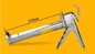 KM Manual construction sealant tool steel tube adhesive silicone gun rotary caulking gun supplier